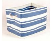 Tobs New England Cream/Blue Stripe Rectangular Storage Bag Tobs New England Cream/Blue Stripe Rectangular Storage Bag