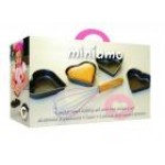 Miniamo Six Piece Heart Baking Set Miniamo Six Piece Heart Baking Set